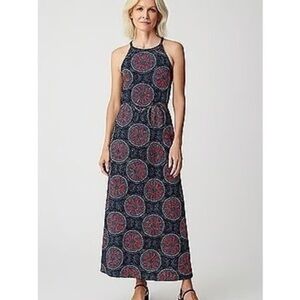 Like New French Grey Nichelle Knit Halter Maxi Dress